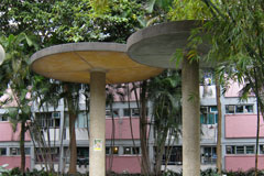 mushroom pavilions